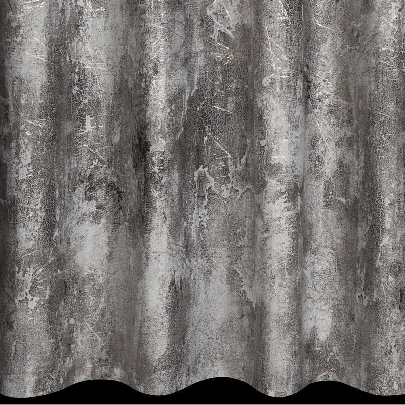 Casa si Gradina - Textile si covoare - Perdele si draperii - Draperii - Draperie ESTER din catifea cu model deteriorat, 140 x 250 cm, gri, bej - Infinity.ro