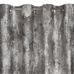 Casa si Gradina - Textile si covoare - Perdele si draperii - Draperii - Draperie ESTER din catifea cu model deteriorat, 140 x 250 cm, gri, bej - Infinity.ro