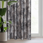 Casa si Gradina - Textile si covoare - Perdele si draperii - Draperii - Draperie ESTER din catifea cu model deteriorat, 140 x 250 cm, maro, gri - Infinity.ro
