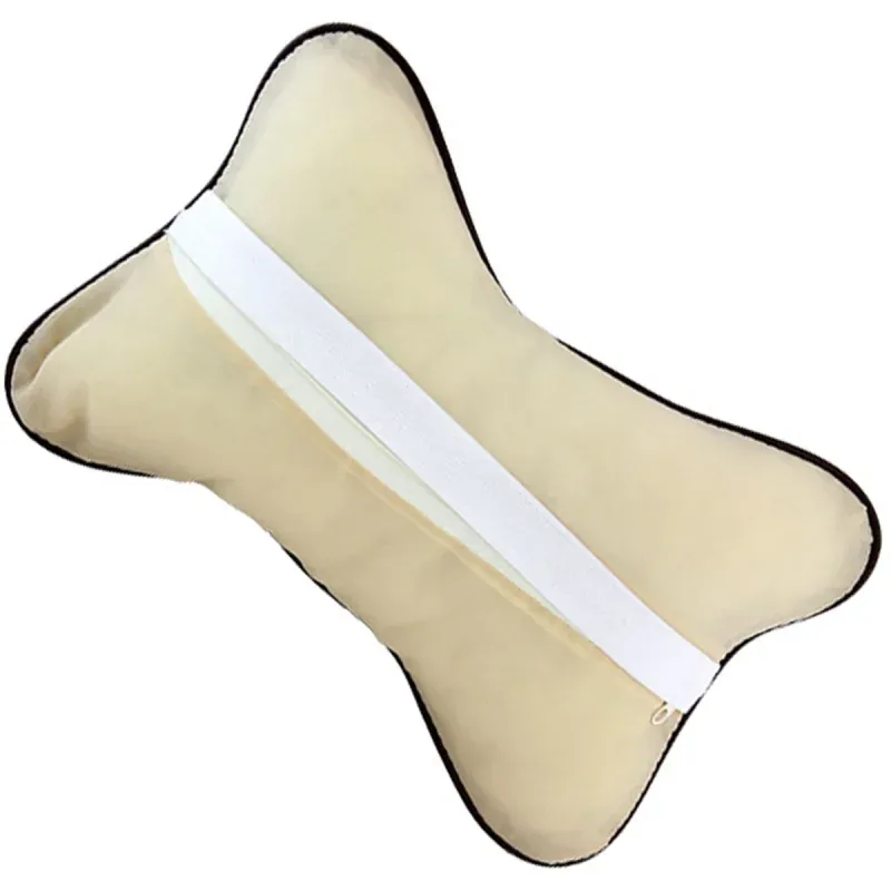 Auto si Moto - Piese auto si accesorii - Interior auto - Accesorii interior - Set 2 perne de relaxare pentru tetiera, piele ecologica, 25x16 cm, Gonga® Negru - Infinity.ro