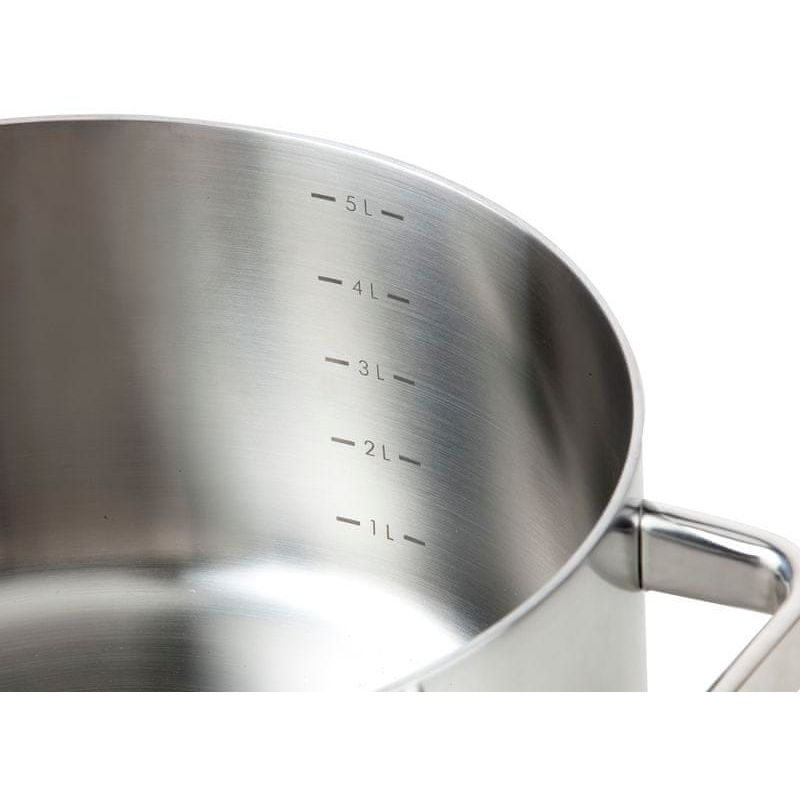 Casa si Gradina - Bucatarie si vesela - Vase pentru gatit - Oale si cratite - Oala din Inox cu capac Healthy and tasty HT1004, 24 cm, 5 L - Infinity.ro