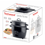 Casa si Gradina - Bucatarie si vesela - Vase pentru gatit - Oale si cratite - Oala de orez Techwood TCRV-1826, 1.8L, 900W, cos gatire la aburi - Infinity.ro