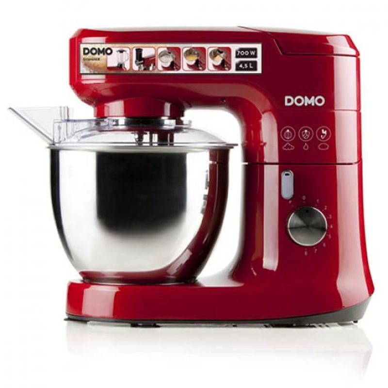 Electronice si Electrocasnice - Electrocasnice bucatarie - Mixere, tocatoare & roboti de bucatarie - Mixere - Mixer Planetar Profesional cu Blender Domo DO9145KR, Putere 700 W - Infinity.ro