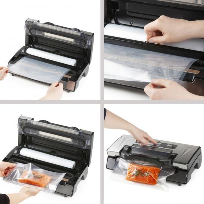 Electronice si Electrocasnice - Electrocasnice bucatarie - Mixere, tocatoare & roboti de bucatarie - Aparate de vidat - Aparat de vidat alimente Domo DO336L, 130 W - Infinity.ro