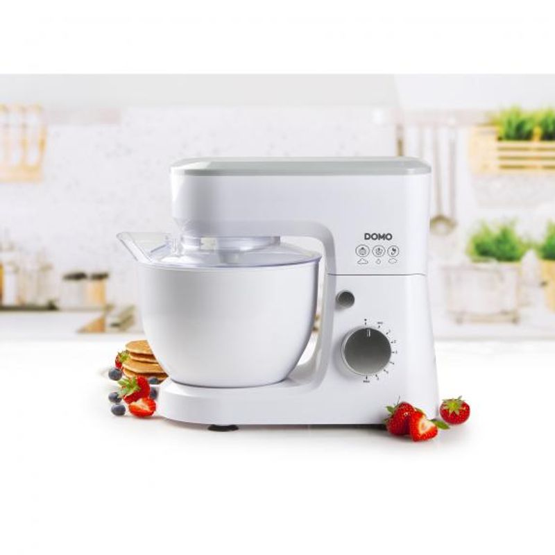 Electronice si Electrocasnice - Electrocasnice bucatarie - Mixere, tocatoare & roboti de bucatarie - Mixere - Mixer Planetar Domo DO9241KR, Putere 600 W, Capacitate 4 Litri - Infinity.ro