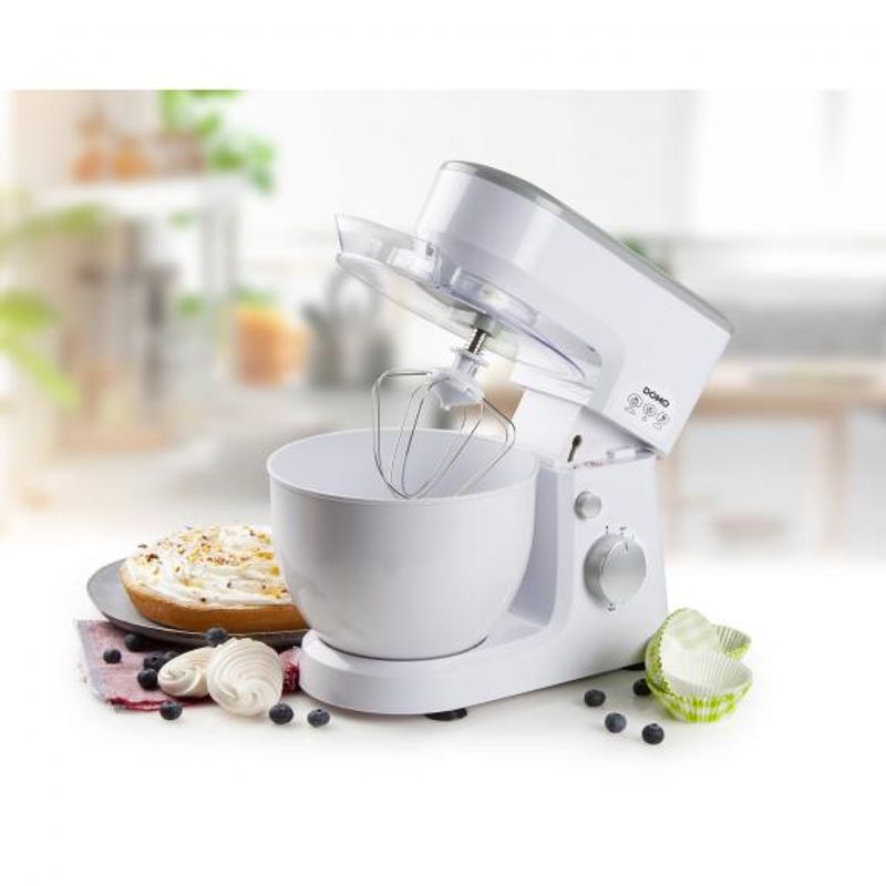 Electronice si Electrocasnice - Electrocasnice bucatarie - Mixere, tocatoare & roboti de bucatarie - Mixere - Mixer Planetar Domo DO9241KR, Putere 600 W, Capacitate 4 Litri - Infinity.ro