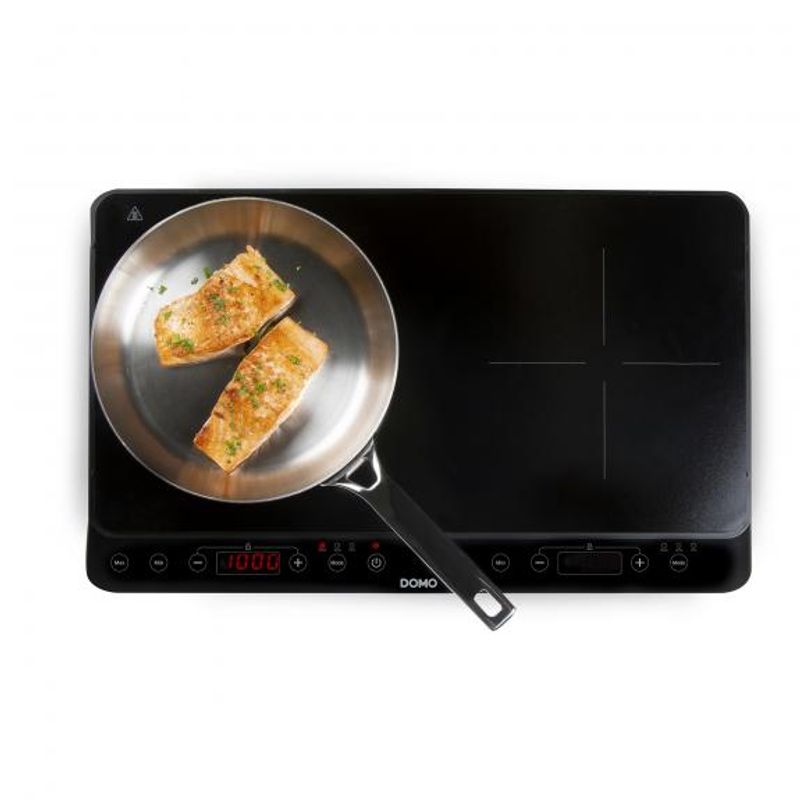 Electronice si Electrocasnice - Aragazuri, cuptoare si hote - Plite incorporabile - Plite pe gaz - Plita electrica dubla prin inductie Domo DO338IP, 3500W - Infinity.ro