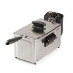Electronice si Electrocasnice - Electrocasnice bucatarie - Aparate de gatit & desert - Friteuze - Friteuza electrica Domo DO535FR, Capacitate 3 l, Putere 2200 W - Infinity.ro
