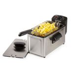 Electronice si Electrocasnice - Electrocasnice bucatarie - Aparate de gatit & desert - Friteuze - Friteuza electrica Domo DO535FR, Capacitate 3 l, Putere 2200 W - Infinity.ro