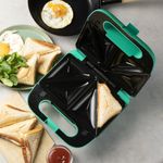 Electronice si Electrocasnice - Electrocasnice bucatarie - Preparare paine - Sandwich-maker - Sandwich maker multifunctional 5 in 1 Domo Snack Party DO1109C cu placi interschimbabile, 750 W - Infinity.ro