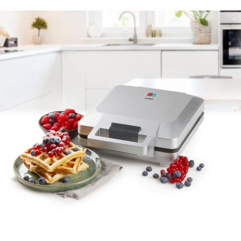 Electronice si Electrocasnice - Electrocasnice bucatarie - Aparate de gatit & desert - Aparate de preparat desert - Aparat pentru gaufre (waffle) Domo DO9250W, 1600 W - Infinity.ro