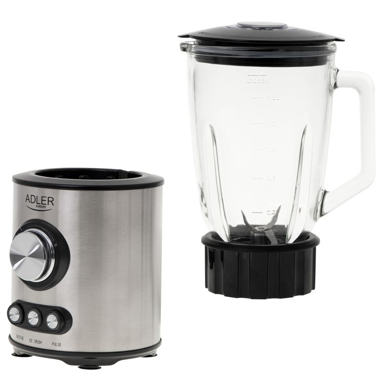 Electronice si Electrocasnice - Electrocasnice bucatarie - Mixere, tocatoare & roboti de bucatarie - Blendere si mini tocatoare - Blender Adler AD 4078, 1700 W, Argintiu - Infinity.ro