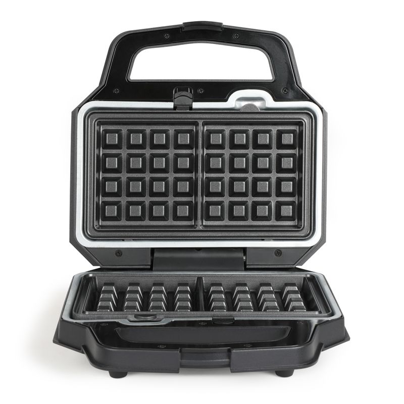 Electronice si Electrocasnice - Electrocasnice bucatarie - Aparate de gatit & desert - Aparate de preparat desert - Aparat pentru gaufre/waffle cu placi interschimbabile pentru sandwich-uri Livoo DOP232 - Infinity.ro