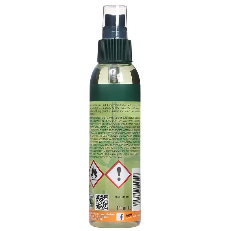 Market - Spalare si intretinere rufe - Produse intretinere Incaltaminte - Creme si Spray-uri intretinere - Deodorant incaltaminte Collonil Shoe Deo green lemon, 150 ml - Infinity.ro
