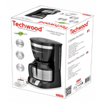 Electronice si Electrocasnice - Electrocasnice bucatarie - Preparare bauturi - Cafetiere - Cafetiera Techwood TCA-1086i, cana termos, 1L - Infinity.ro