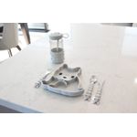 Jucarii, Copii si Bebe - Hrana si alaptare - Biberoane, suzete si accesorii hranire - Articole hranire bebelusi - Farfurie compartimentata din silicon cu ventuza, melii, bulldog - Infinity.ro