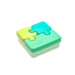 Jucarii, Copii si Bebe - Hrana si alaptare - Biberoane, suzete si accesorii hranire - Articole hranire bebelusi - Recipient hrana bebe model puzzle, melii, albastru&verde - Infinity.ro