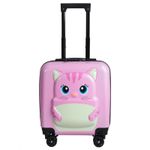 Sport si Outdoor - Articole de voiaj - Trolere - Troller pentru copii, 45x25x35 cm, aprobat pentru cabina, model pisicuta roz - Infinity.ro