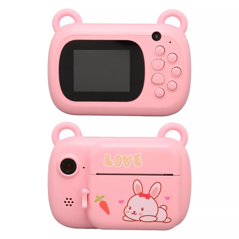 Jucarii, Copii si Bebe - Jucarii si jocuri - Jucarii & jocuri educative - Laptopuri, tablete si gadget-uri copii - Set Camera Instantanee pentru Copii, Flippy, Camera Selfie, Ecran HD 2.4 - Infinity.ro