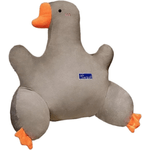 Jucarii, Copii si Bebe - Jucarii si jocuri - Jucarii de plus - Jucarie Perna din Plus in forma de Gasca, Moale si Confortabila, dimensiune 50x50cm, culoare Gri ABYZ™ - Infinity.ro