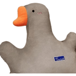 Jucarii, Copii si Bebe - Jucarii si jocuri - Jucarii de plus - Jucarie Perna din Plus in forma de Gasca, Moale si Confortabila, dimensiune 50x50cm, culoare Gri ABYZ™ - Infinity.ro