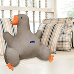 Jucarii, Copii si Bebe - Jucarii si jocuri - Jucarii de plus - Jucarie Perna din Plus in forma de Gasca, Moale si Confortabila, dimensiune 50x50cm, culoare Gri ABYZ™ - Infinity.ro