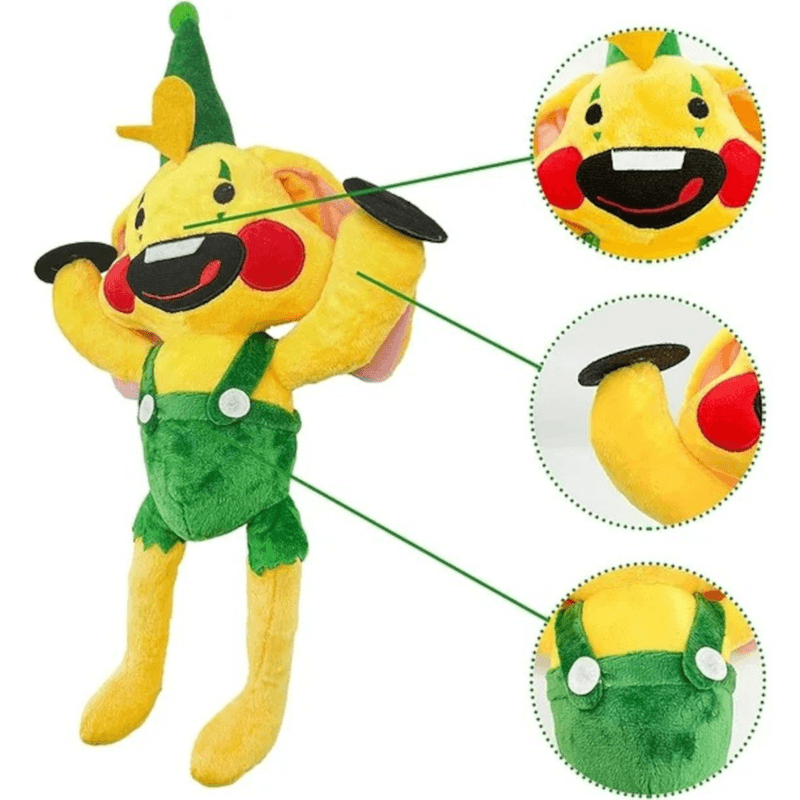 Jucarii, Copii si Bebe - Jucarii si jocuri - Jucarii de plus - Jucarie de Plus Bonzo Bunny Poppy, dimensiune 45cm, +3 ani, culoare  Galben/Verde ABYZ™ - Infinity.ro