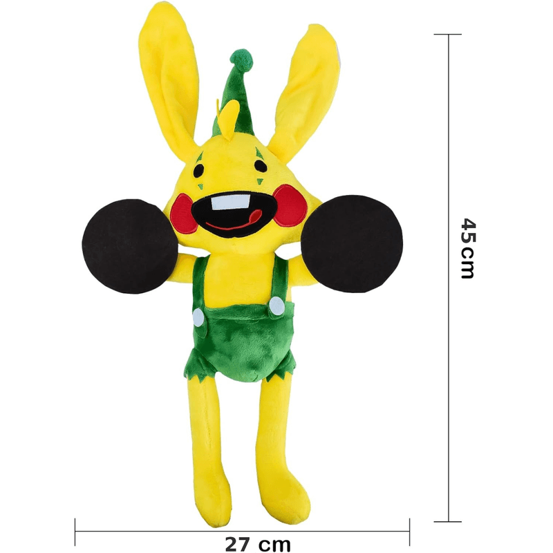 Jucarii, Copii si Bebe - Jucarii si jocuri - Jucarii de plus - Jucarie de Plus Bonzo Bunny Poppy, dimensiune 45cm, +3 ani, culoare  Galben/Verde ABYZ™ - Infinity.ro