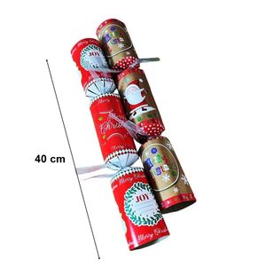Pachet cadou pentru familie, 6 Crackers Merry Christmas, RMS 1351187-XMAS