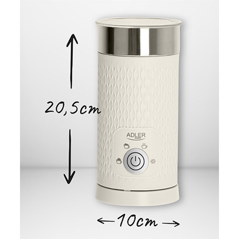 Electronice si Electrocasnice - Electrocasnice bucatarie - Preparare bauturi - Cafetiere - Aparat pentru spumare si incalzire lapte Adler AD 4495 - Infinity.ro