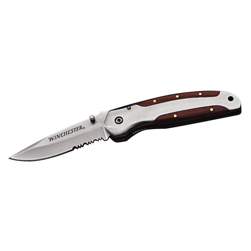 Sport si Outdoor - Camping - Cutite, bricege si accesorii - Cutite si bricege - Briceag Winchester 3" Woodfolder Serrated - Infinity.ro