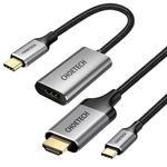 TV, Audio-Video si Foto - Accesorii TV si audio - Cabluri si adaptoare video - Cablu USB-C la HDMI de 2 m Choetech si Adaptor USB-C la HDMI - Gri - Infinity.ro