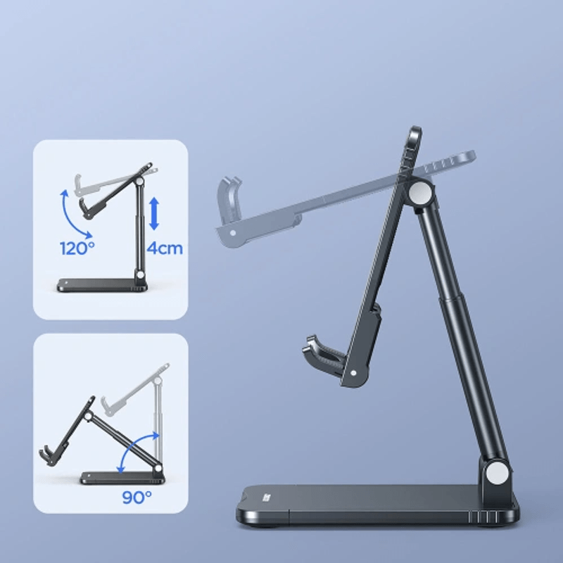 Laptop, Telefoane si Tablete - Telefoane mobile si accesorii - Accesorii Telefoane - Suport si docking telefoane - Suport Pliabil cu Stabilitate si Confort pentru Smartphone si Tableta Joyroom (JR-ZS303) - Alb - Infinity.ro