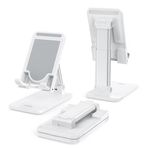 Laptop, Telefoane si Tablete - Telefoane mobile si accesorii - Accesorii Telefoane - Suport si docking telefoane - Suport Pliabil cu Stabilitate si Confort pentru Smartphone si Tableta Joyroom (JR-ZS303) - Alb - Infinity.ro