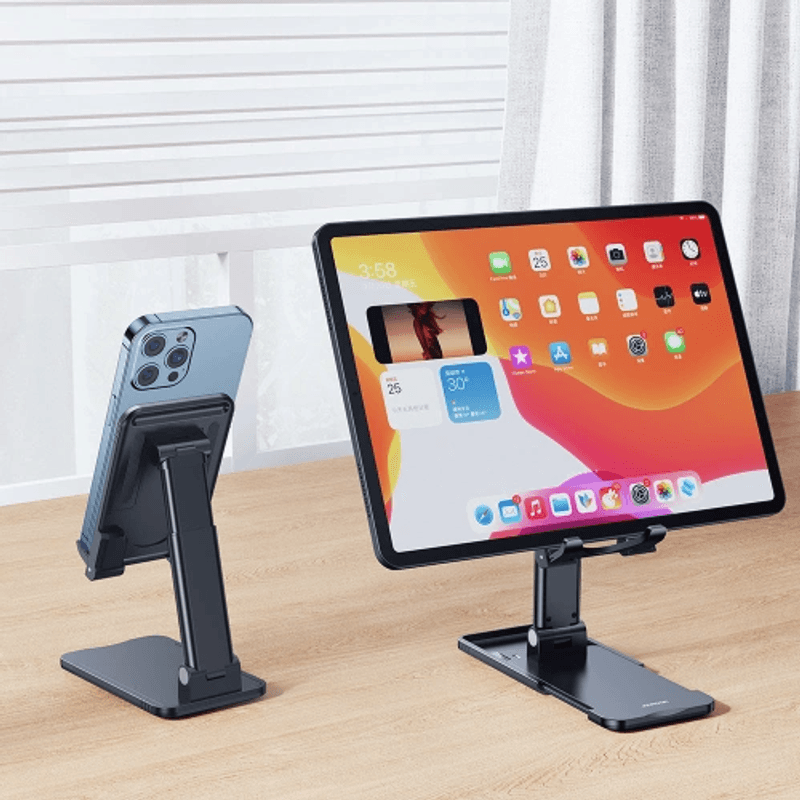 Laptop, Telefoane si Tablete - Telefoane mobile si accesorii - Accesorii Telefoane - Suport si docking telefoane - Suport Pliabil cu Stabilitate si Confort pentru Smartphone si Tableta Joyroom (JR-ZS303) - Alb - Infinity.ro