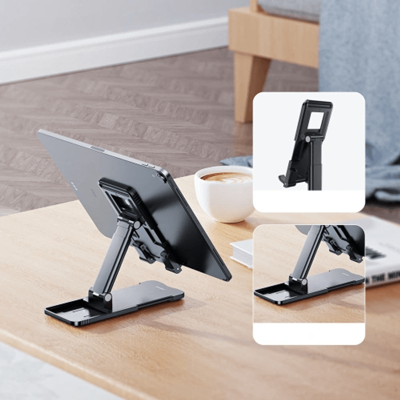 Laptop, Telefoane si Tablete - Telefoane mobile si accesorii - Accesorii Telefoane - Suport si docking telefoane - Suport Pliabil cu Stabilitate si Confort pentru Smartphone si Tableta Joyroom (JR-ZS303) - Alb - Infinity.ro