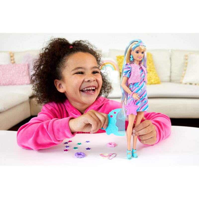 Jucarii, Copii si Bebe - Jucarii si jocuri - Papusi si accesorii - Papusi - Barbie totally hair papusa barbie blonda - Infinity.ro