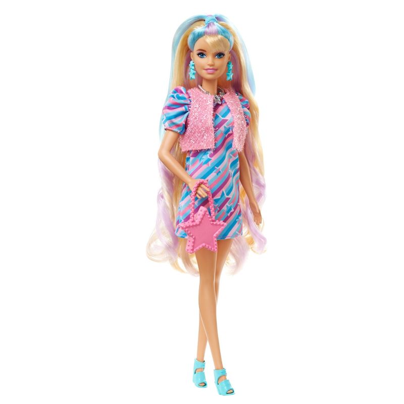 Jucarii, Copii si Bebe - Jucarii si jocuri - Papusi si accesorii - Papusi - Barbie totally hair papusa barbie blonda - Infinity.ro