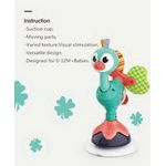 Jucarii, Copii si Bebe - Jucarii si jocuri - Jucarii bebelusi - Jucarii interactive bebelusi - Jucarie bebe cu ventuza - paun - Infinity.ro