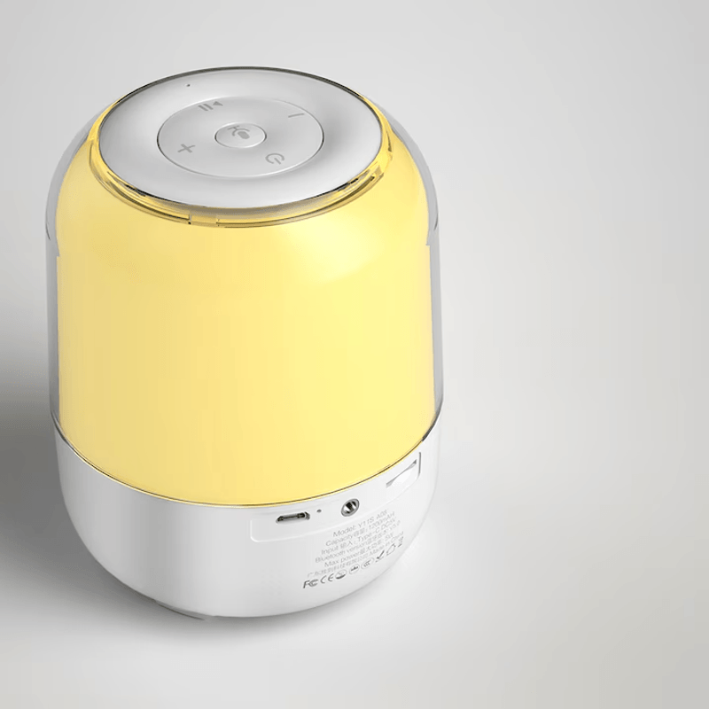 TV, Audio-Video si Foto - Portabile audio - Boxe portabile - Boxa Wireless, Bluetooth 5.0, 5 W, Baterie 1200 mAh, Iluminare RGB, LED, Cititor de carduri TF/SD - Alb - Infinity.ro