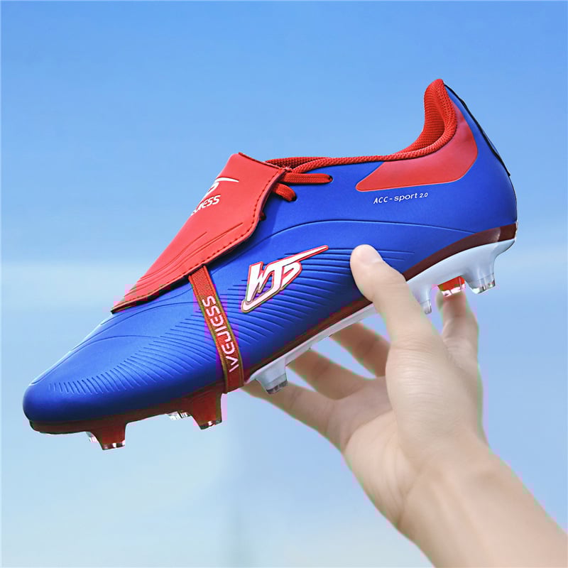 Sport si Outdoor/Echipament Sportiv/Incaltaminte sport/Pantofi sport - Ghete de fotbal MBrands 8.7 cu crampoane din plastic FG, albastru 35 - Infinity.ro