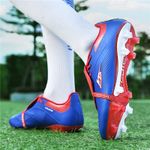 Sport si Outdoor/Echipament Sportiv/Incaltaminte sport/Pantofi sport - Ghete de fotbal MBrands 8.7 cu crampoane din plastic FG, albastru 35 - Infinity.ro