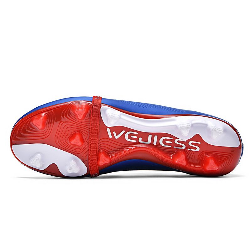 Sport si Outdoor/Echipament Sportiv/Incaltaminte sport/Pantofi sport - Ghete de fotbal MBrands 8.7 cu crampoane din plastic FG, albastru 35 - Infinity.ro