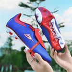 Sport si Outdoor/Echipament Sportiv/Incaltaminte sport/Pantofi sport - Ghete de fotbal MBrands 8.7 cu crampoane din plastic FG, albastru 35 - Infinity.ro