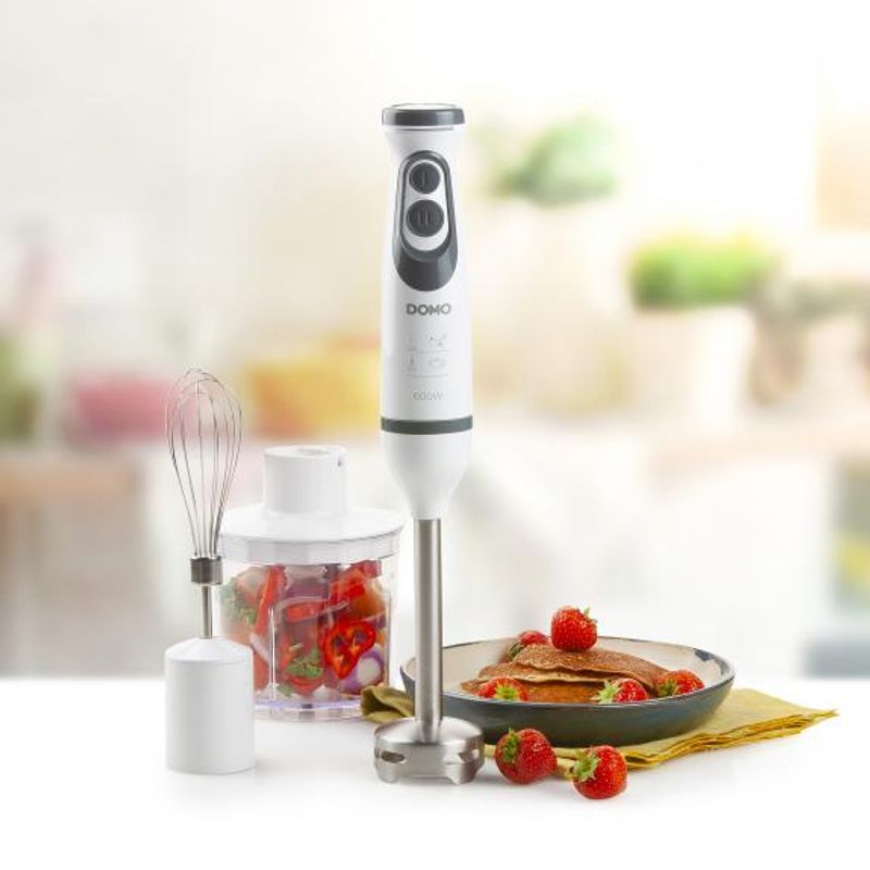 Electronice si Electrocasnice - Electrocasnice bucatarie - Mixere, tocatoare & roboti de bucatarie - Blendere si mini tocatoare - Blender vertical 3 in 1 Domo DO1089M, Putere 600 W - Infinity.ro