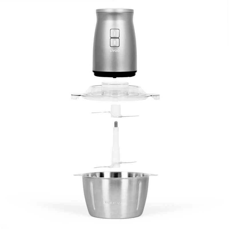 Electronice si Electrocasnice - Electrocasnice bucatarie - Mixere, tocatoare & roboti de bucatarie - Blendere si mini tocatoare - Tocator multifunctional Livoo DOP237, 2L, 500W - Infinity.ro