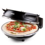 Electronice si Electrocasnice - Aragazuri, cuptoare si hote - Cuptoare - Cuptoare electrice - Aparat pentru preparat pizza Domo DO9285PZ, 1200W, Ø32cm - Infinity.ro