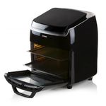 Electronice si Electrocasnice - Aragazuri, cuptoare si hote - Cuptoare - Cuptoare electrice - Friteuza, Cuptor cu aer cald si Uscator de alimente 3 in 1 Domo DO534FR, 1800 W, capacitate 10 l, 8 programe - Infinity.ro