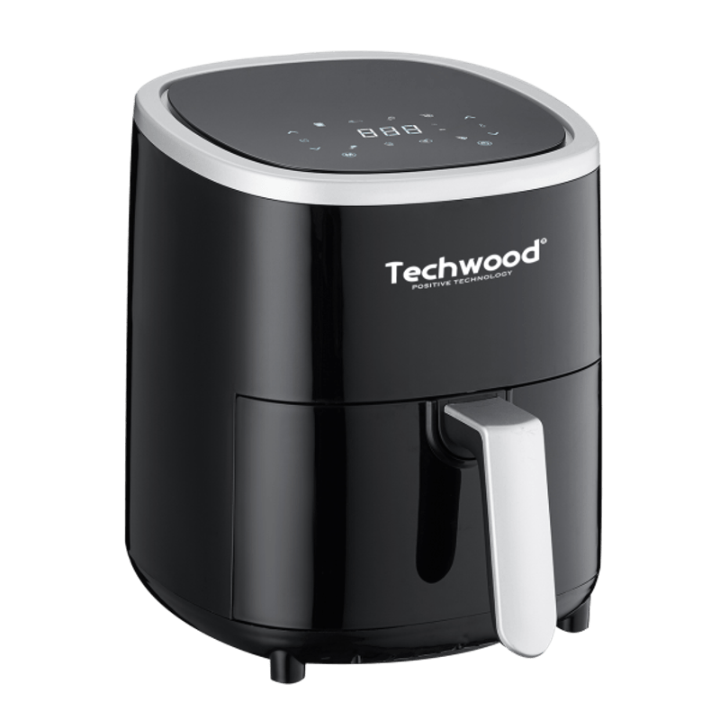 Electronice si Electrocasnice - Electrocasnice bucatarie - Aparate de gatit & desert - Friteuze - Friteuza cu aer cald Techwood TFR-358SHD, 3.5L, 1200W, 8 programe, 80 - 200 °C - Infinity.ro