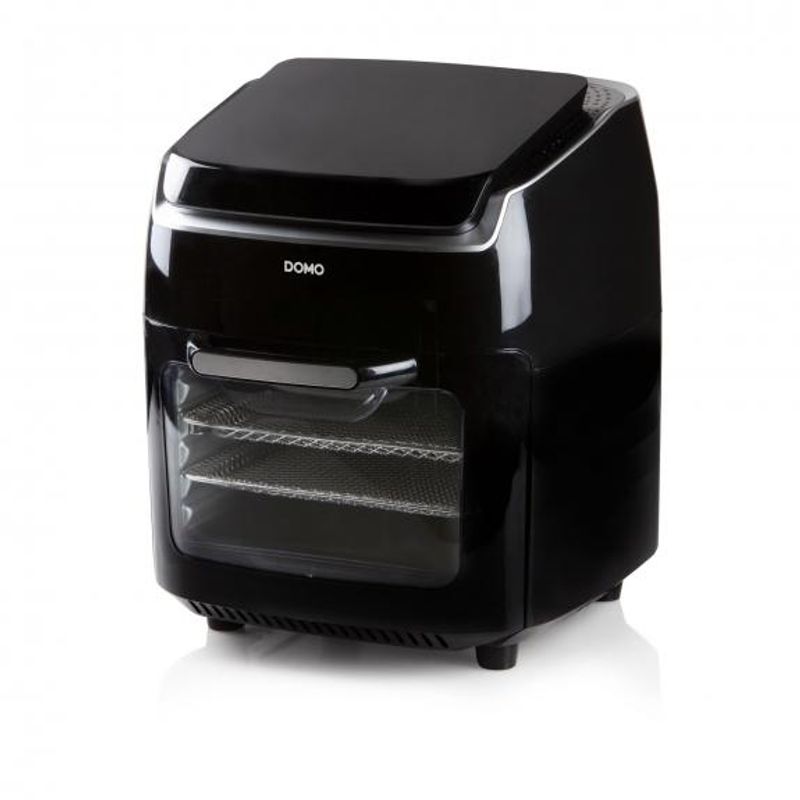 Electronice si Electrocasnice - Aragazuri, cuptoare si hote - Cuptoare - Cuptoare electrice - Friteuza, Cuptor cu aer cald si Uscator de alimente 3 in 1 Domo DO534FR, 1800 W, capacitate 10 l, 8 programe - Infinity.ro